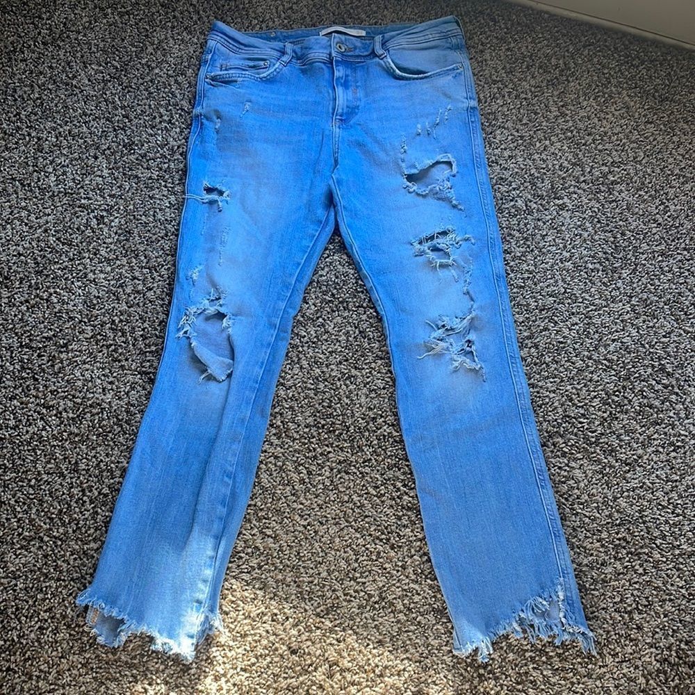 Zara Distresses Jeans